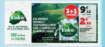 Super U Eau minérale naturelle volvic offre