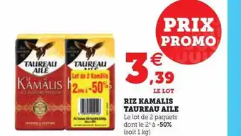 U Express Riz kamalis taureau ailé offre