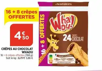 Bi1 Crêpes au chocolat whaou offre