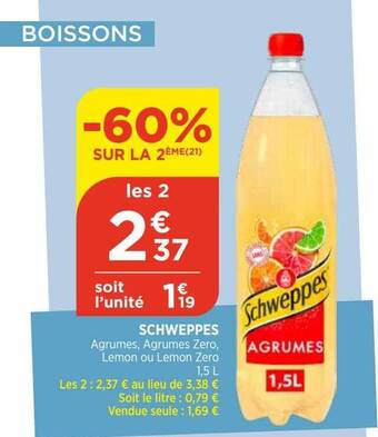 Bi1 Schweppes offre