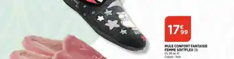 Bi1 Mule confort fantaisie femme softflex offre