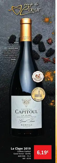 Colruyt La clape château capitoul grand terroir - bonfils aop-hve offre