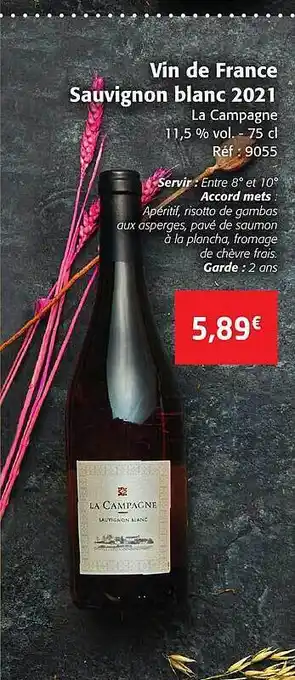 Colruyt Vin de france sauvignon blanc 2021 offre