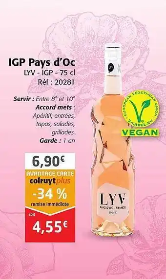 Colruyt Igp pays d'oc lyv - igp offre