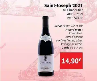 Saint- joseph 2021 m.chapoutier aop