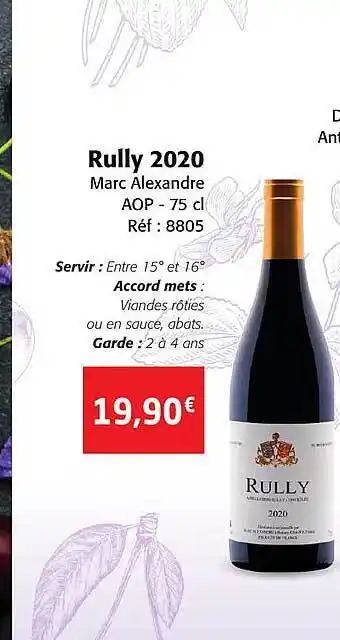 Colruyt Rully 2020 marc alexandre aop offre