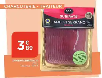 Maximarché Jambon serrano offre