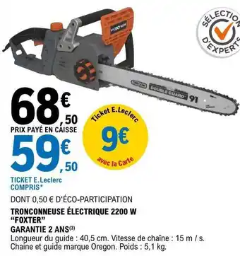 Tronçonneuse électrique 2200w