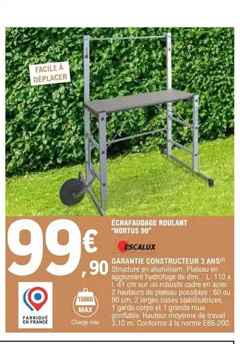 Échafaudage roulant