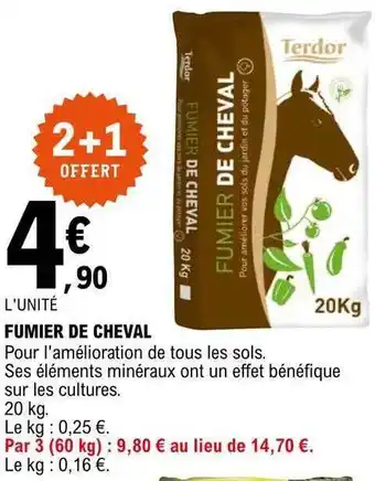 E.Leclerc Fumier de cheval terdor offre