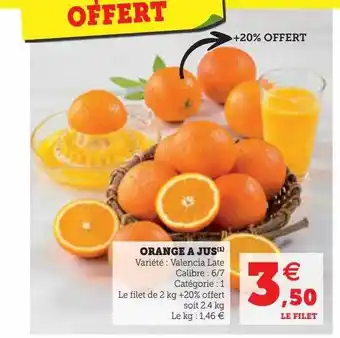 Hyper U Orange à jus offre