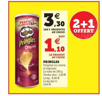 Hyper U Pringles offre