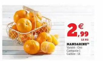 Hyper U Mandarine offre