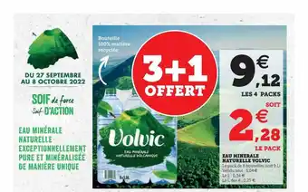 Hyper U Eau minérale naturelle volvic offre