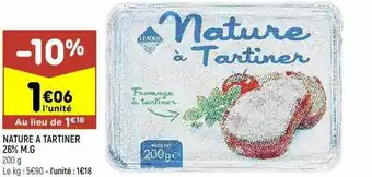 Leader Price Nature à tartiner 26% m.g. offre