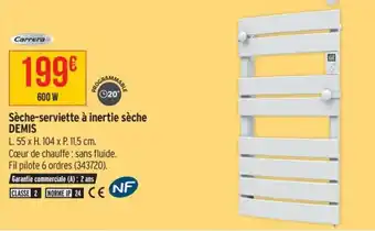 Bricorama Sèche-serviette à inertie sèche demis offre