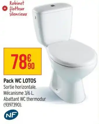 Bricorama Pack wc lotos offre
