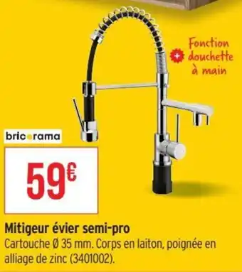 Bricorama Mitigeur évier semi-pro offre