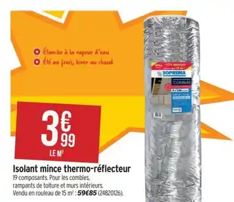 Isolant mince thermo-réflecteur