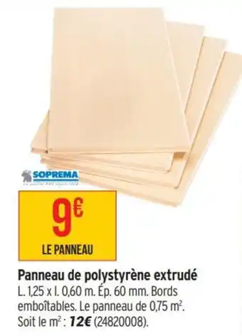 Bricorama Panneau de polystyrène extrudé offre