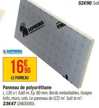 Bricorama Panneau de polyuréthane offre