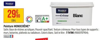 Bricorama Peinture monocrème offre