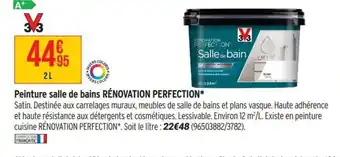 Bricorama Peinture salle de bains rénovation perfection offre