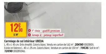 Bricorama Carrelage de sol intérieur ubeda offre