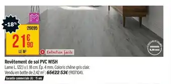 Bricorama Revêtement de sol pvc wish offre