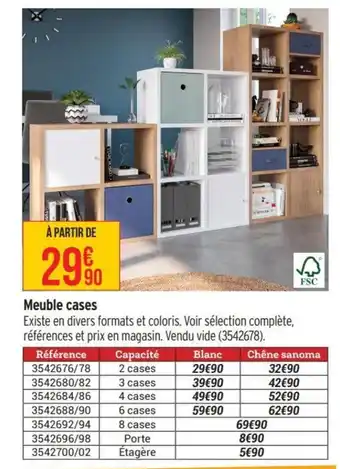 Bricorama Meuble cases offre