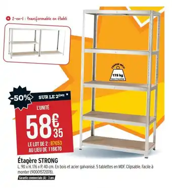 Bricorama Étagère strong offre