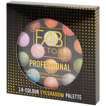 Action Palette d'ombres à paupières fab factory offre