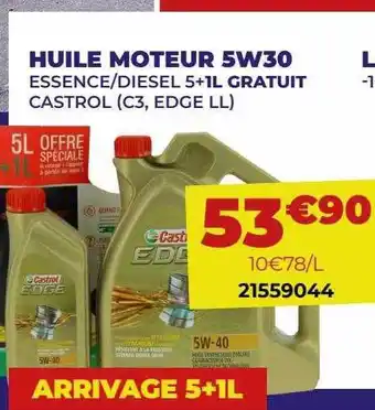 Carter-Cash Huile moteur 5w30 castrol offre