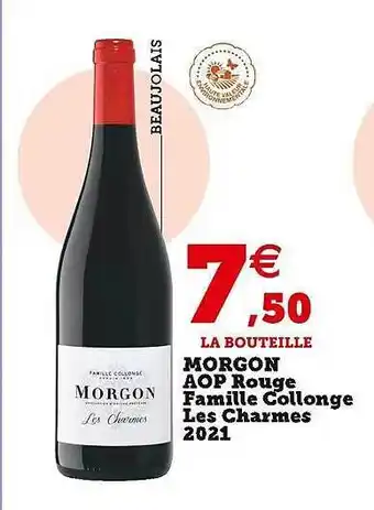 U Express Morgon aop rouge famille collonge les charmes 2021 offre