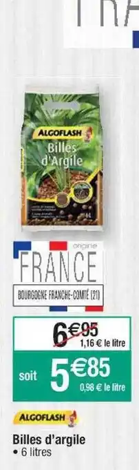 Billes d'argile algoflash