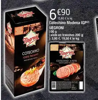 Cora x Carrefour Dotechino modena igp negroni offre