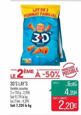 Match 3d's lay's offre