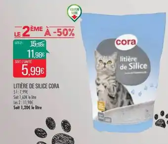 Match Litière de silice cora offre