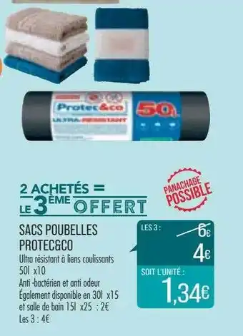 Match Sacs poubelles protec & co offre