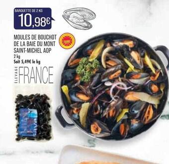 Match Moules de bouchot de la baie du mont saint-michel aop offre