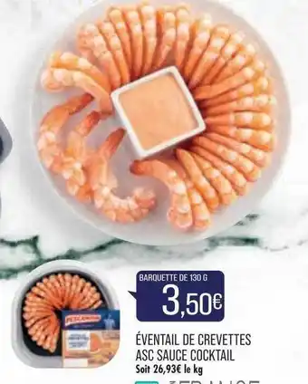 Match Éventail de crevettes asc sauce cocktail offre