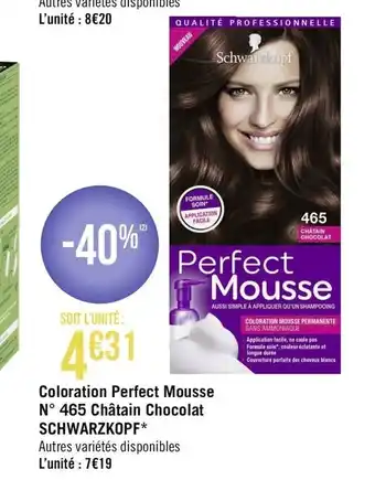 Géant Casino Coloration Perfect Mousse offre