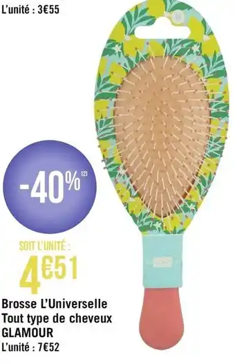 Géant Casino Brosse L'Universelle Tout type de cheveux offre