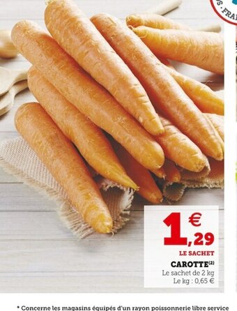 Super U Carotte offre