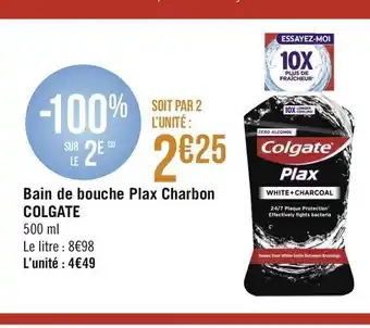 Géant Casino Bain de bouche Plax Charbon offre