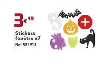 Gifi Stickers fenêtre x7 offre