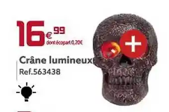 Gifi Crâne lumineux offre