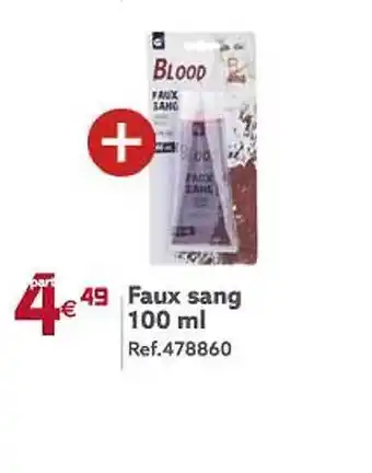 Gifi Faux sang 100ml offre