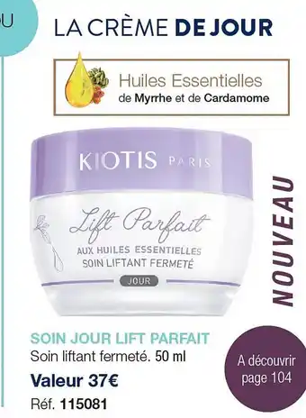 Soin jour lift parfait kiotis