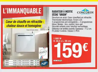 Brico Dépôt Radiateur à inertie sèche Origin offre